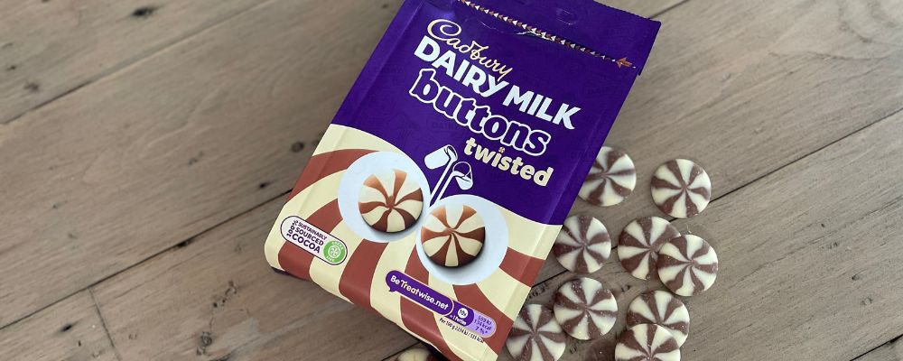 Website Blog Header Image Cadbury Dairy Milk Twisted Buttons